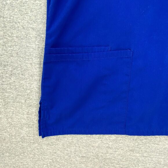 Scrub Star Scrub Top Womens Small Blue Nursing Vet Medical Uniform Short Sleeve - Picture 6 of 12